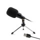 Portable wired USB condenser microphone for PC with YouTube microphone